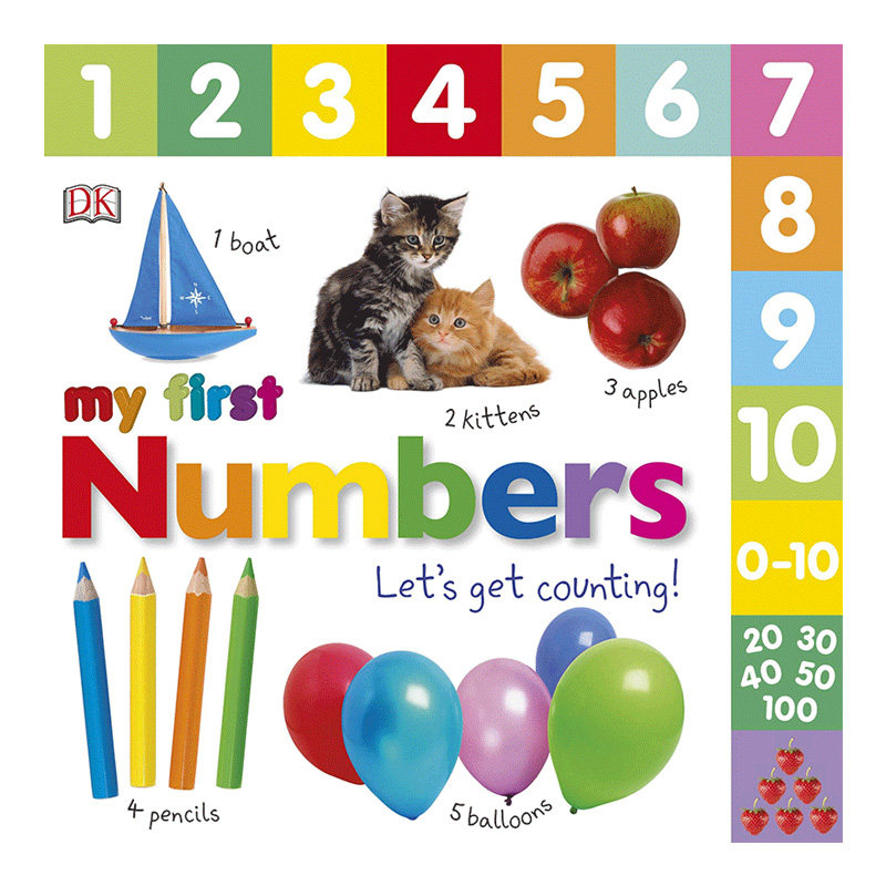 英文原版My First Numbers Let's Get Counting我的首个数字:让我们开始数数吧DK出版低幼儿童英语启蒙绘本宝宝启蒙早教书
