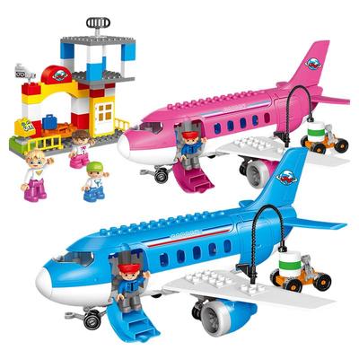 大颗粒积木拼装汽车航空飞机模型