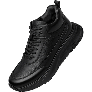 ZRO零度男鞋2025冬季新款高帮鞋真皮加绒保暖运动休闲鞋轻便舒适