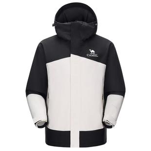 骆驼男装AK80硬壳防水棉服棉袄保暖秋冬防风加厚户外防泼水短外套