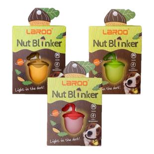 laroo莱诺宠物led充电榛子吊坠狗狗夜光项圈柴犬夜间防走失遛狗灯