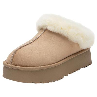 大东官方正品厚底雪地靴毛毛鞋