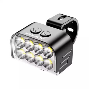 奥克斯自行车夜间照明灯骑行灯山地车夜骑灯单车前灯尾灯超亮强光