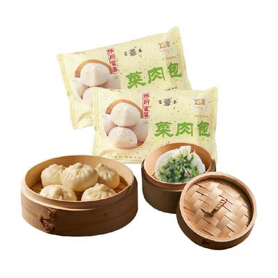 富春菜肉包无需解冻肉嫩菜鲜