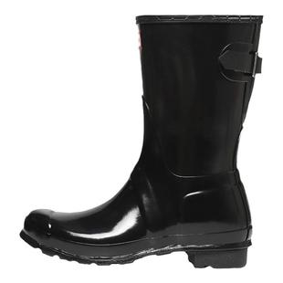 HUNTER雨靴户外露营女鞋雨鞋哑光防水防滑酷玩中跟亮面中筒靴女靴