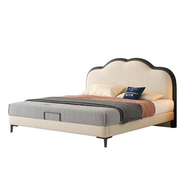 帕沙曼猫抓布奶油风布艺双人床