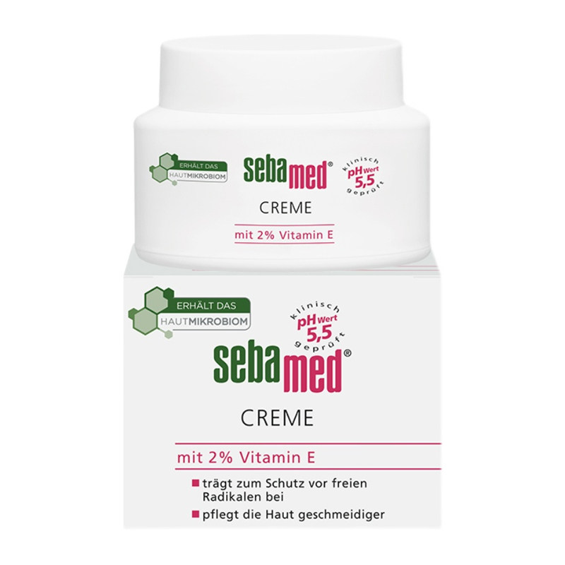 sebamed施巴水乳+2%维E弹嫩面霜