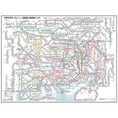 日本东京地铁铁路自助旅游线路图