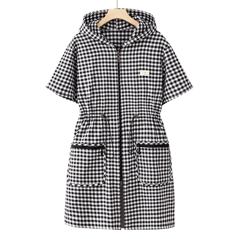 半袖罩衣纯棉围裙工作服女