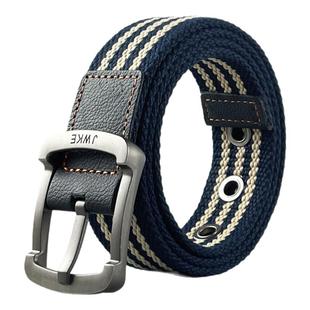 时尚潮流男款帆布腰带女生牛仔裤皮带休闲百搭青少年学生军训裤带