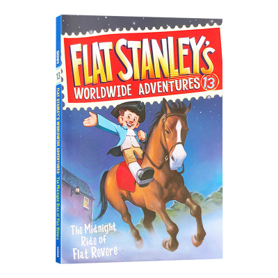 纸片人斯坦利环球历险记系列 午夜骑行 Flat Stanley's Worldwide Adventures 13 英文原版 儿童章节桥梁书 全英文版进口英语书籍
