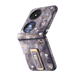 【腕带支架】适用华为pocket2手机壳新款pocket 2优享版保护壳小折叠屏专用奢华壳中轴全包防摔pk外壳带挂绳