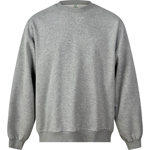 BPCALL 比伯卫衣宽松落肩厚520克定织棉系套头加绒圆领男女通款