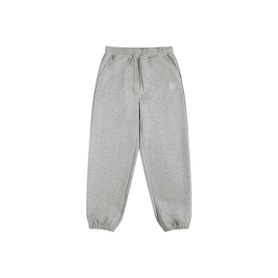 ATRY空气层束脚裤卫裤男春季新款宽松百搭简约休闲刺绣橡筋头长裤