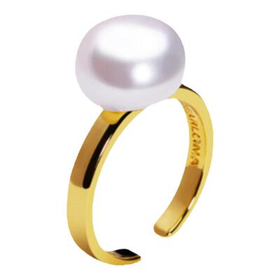 开口戒指珍珠PEARLONA金属小众女