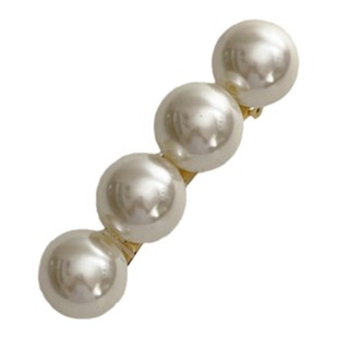 韩国进口珍珠发夹刘海夹子小号一字弹簧夹半扎发中短发头饰发卡女