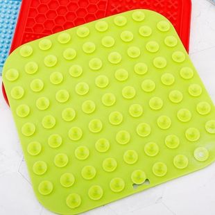 跨境硅胶宠物丰荣玩具碗舔垫舔防打翻带盘罐头狗狗食吸盘餐慢猫咪