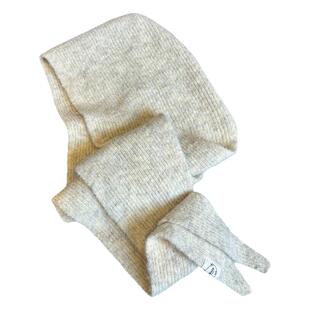 韩版时尚慵懒风纯色连帽披肩一体女款冬季加厚保暖氛围感围脖外搭