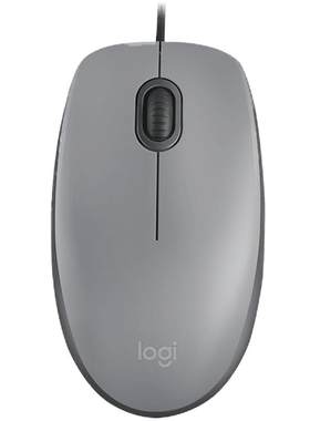 罗技m111M110s有线轻音鼠标办公
