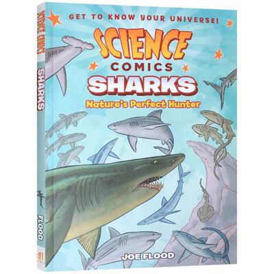 英文原版科学漫画系列:鲨鱼 Science Comics: Sharks 科普读物海洋动物认知进口儿童绘本图画书中小学生课外阅读7-10-13岁精装