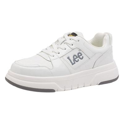 Lee厚底增高男士黑色板鞋