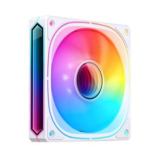 乔思伯FR505白色12CM机箱风扇ARGB神光同步台式电脑主机散热风冷