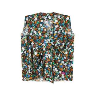 【商场同款】JNBY/江南布衣25夏新品衬衫无袖V领宽松5P6212730