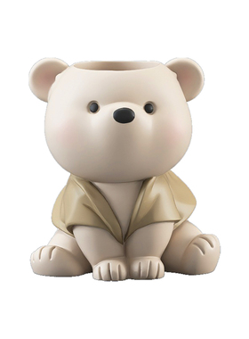 耐仕达办公室收纳小熊笔筒摆件