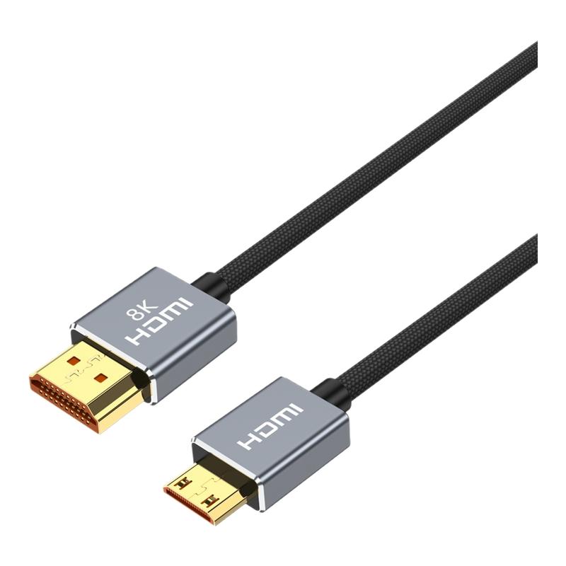 minihdmi转hdmi线迷你小转大高清连接大小头适用佳能单反尼康相机