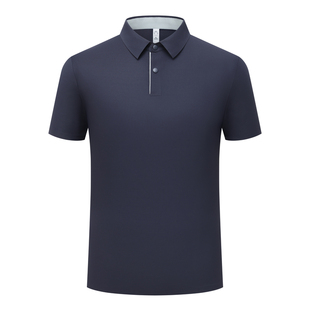 高端锦纶氨纶无痕冰丝POLO衫定制印logo短袖工作服文化衫速干T恤