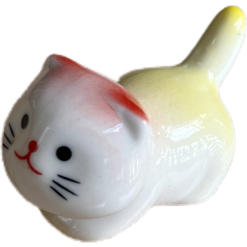 陶瓷创意小摆件儿童喜欢的个性动物迷你小装饰卡通形象造筷子架托