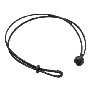 黑皮绳手链穿小孔黄金3D硬金转运珠红绳男女本命年手串手绳