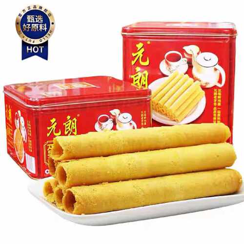 26年3月产元朗蛋卷王罐装铁罐装原味蛋卷年货送礼佳品
