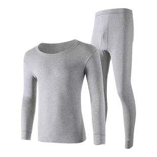 男士全棉保暖内衣男款纯棉秋衣秋裤套装a类2025新款冬季棉毛衫