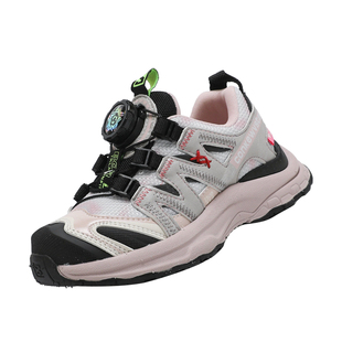 NIDZ旋钮扣户外老爹鞋2026春季新款女童轻便跑步鞋男童轻便运动鞋