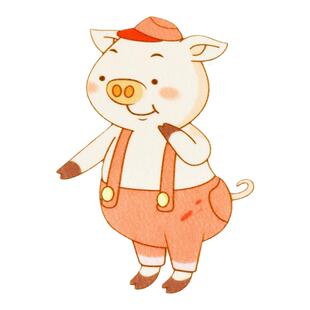 三只小猪the three little pigs幼儿园围裙剧道具 英语教学布偶贴