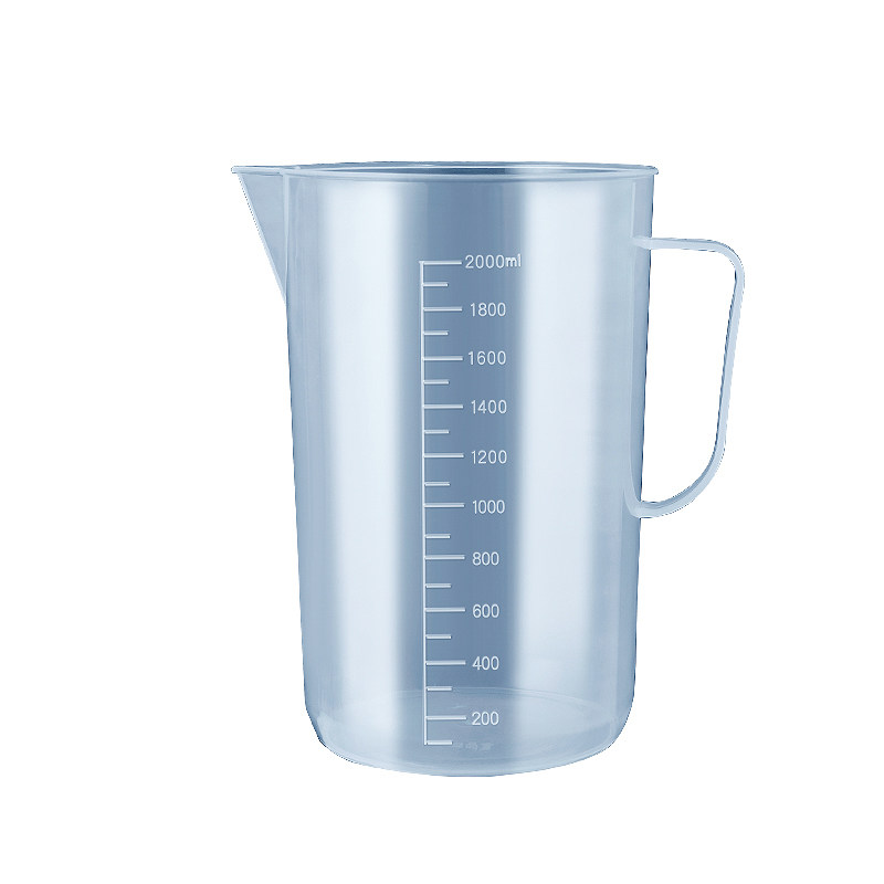 加厚食品级PP塑料量杯带刻度大容量杯子医用量筒100-5000ml奶茶店