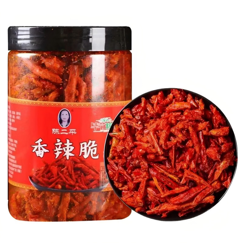 贵州特产花生香辣脆油辣椒正宗下酒菜炸辣椒酥开胃休闲小吃零食