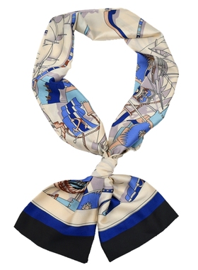 冬丝巾装饰项链长条花方巾领结