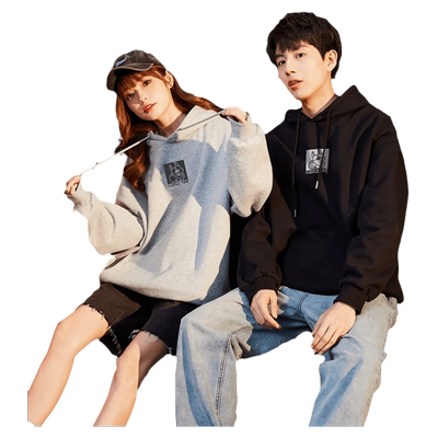 唐狮2025春秋季新款情侣卫衣男士黑色长袖休闲连帽衫女情侣装潮DF