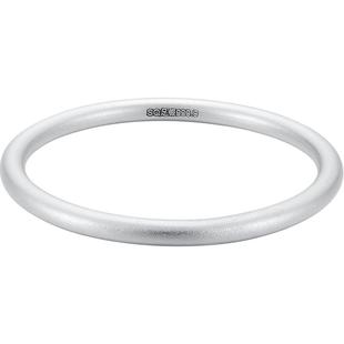 顺庆银楼S9999古法银手镯女年轻款纯银镯子足银古风简约新年礼物