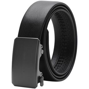 ELLE HOMME皮带真皮男款自动扣百搭时尚牛皮腰带年轻人正装潮裤带