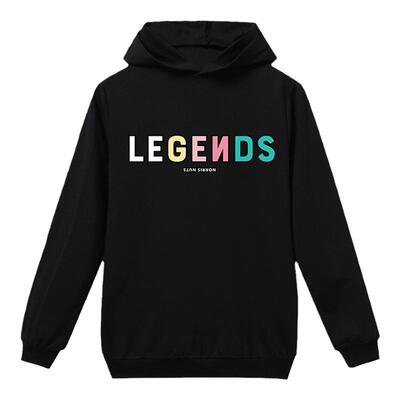 2025春秋跨境NORRIS NUTS LEGENDS图案儿童帽衫卫衣童装