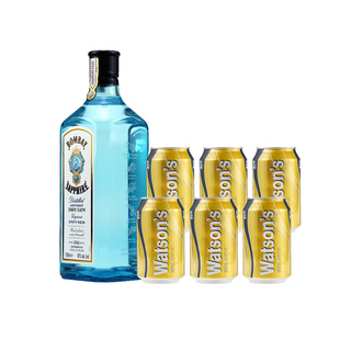 金汤力鸡尾酒 孟买蓝宝石GIN必富达哥顿添加利海曼金酒调基酒洋酒