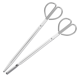 火钳不锈钢卫生钳子捡垃圾夹拾物器家用加长取物碳夹子环卫工长柄