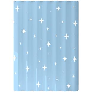 浴室免打孔浴帘套装卫生间干湿分离隔断帘淋浴帘加厚防水防霉挂帘