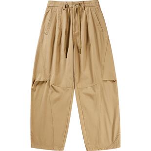 ecko红犀牛  2025新款青少年裤子宽松直筒工装户外时尚弯刀休闲裤