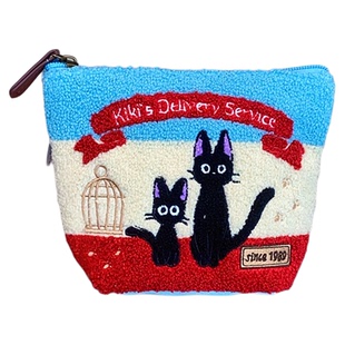 日系卡通阿猫系列魔女宅急便手拿包毛绒刺绣可爱龙猫收纳包化妆包