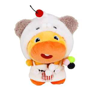 水豚噜噜可穿10cm娃衣棉花娃娃衣服玩偶围兜公仔头套帽子配饰迷你