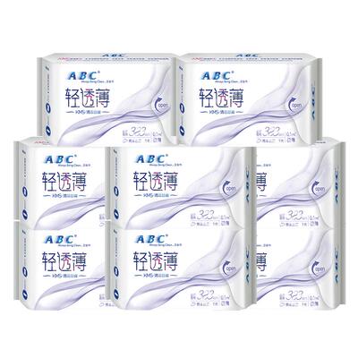 abc卫生巾夜用加长320mm棉柔